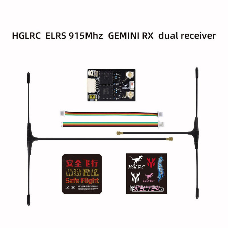 HGLRC ELRS GEMINI RX dual receiver 2.4G/915Mhz